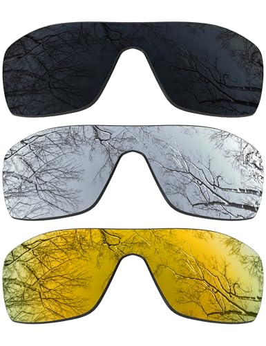 Image of ToughAsNails 3 Pair Polarized Replacement Lenses for Oakley Oil Rig Pack-BS25