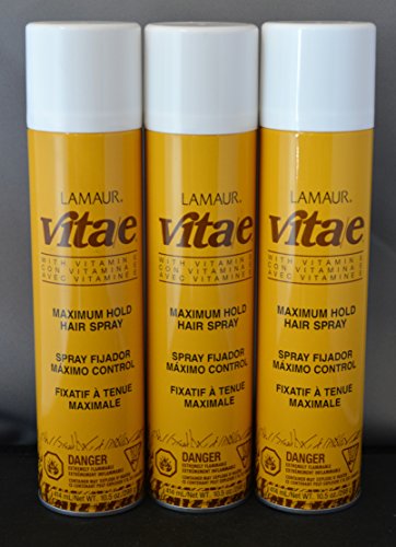 Lamaur Vita-e Maximum Hold Professional Hair Spray 80% VOC 10.5 oz (3 pack)