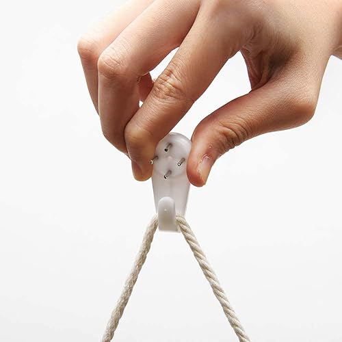 Miniatura 5 de CenYC Hamaca de gato para mascotas, cesta colgante tejida a mano, macramé colgante para decoración del hogar, sin alfombrilla