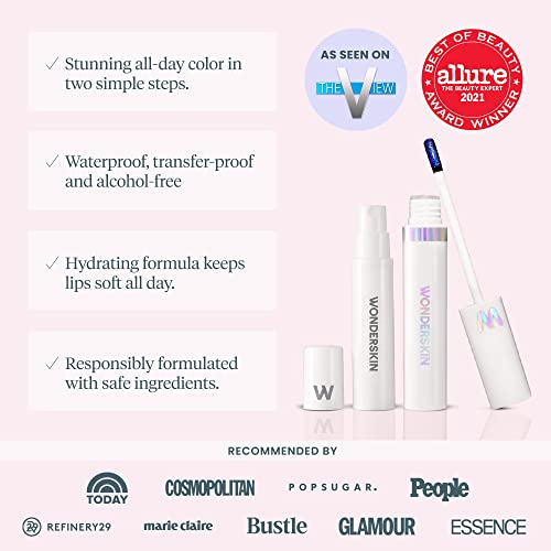 Wonderskin Wonder Blading Peel And Reveal Lip Stain, Long Lasting Lip Tint, Transfer Proof, Matte Lipstick Waterproof Lip Stain (Xoxo) #TOP4