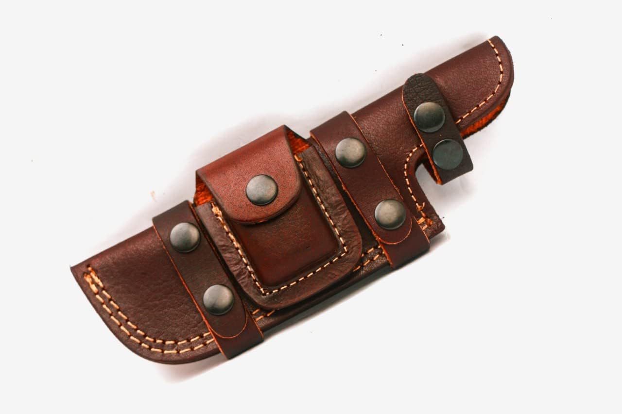 Leather Knife Sheath Handmade Leather Sheath for 5 Inch