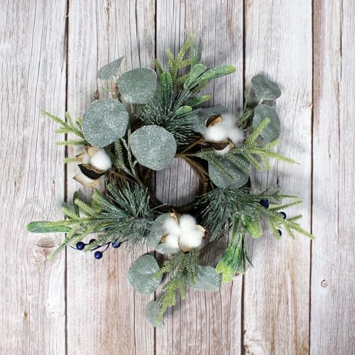 Couronne de Noël en coton durable pour éviter la perte des aiguilles - 3