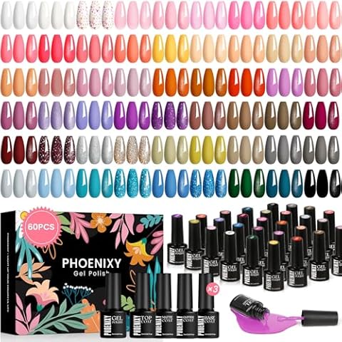 Phoenixy 54 Colour Gel Nail Polish Set Cover