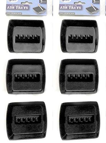 Set Of Plastic Ashtrays For Cigarettes - Indoor or Outdoor Use - 3.75