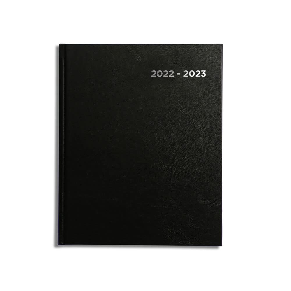 Academic Diary 2022-2023 A5 Week to view | Mid year Diary by Pirongs (A5+) - Black