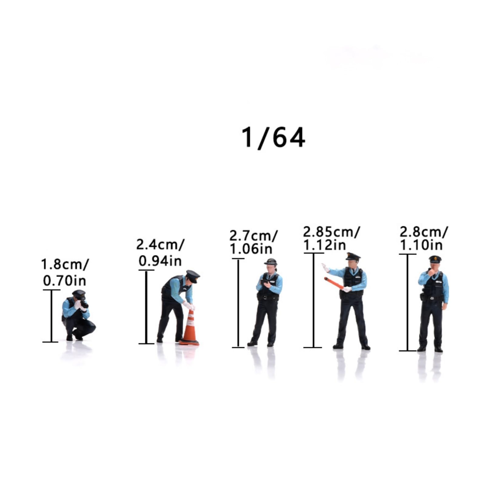 Qianly 5 Piezas Figuras con Conos Tráfico