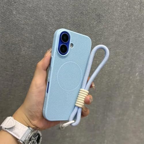 Coque de chargement sans fil Bleu Far Peak pour iPhone 14 premium