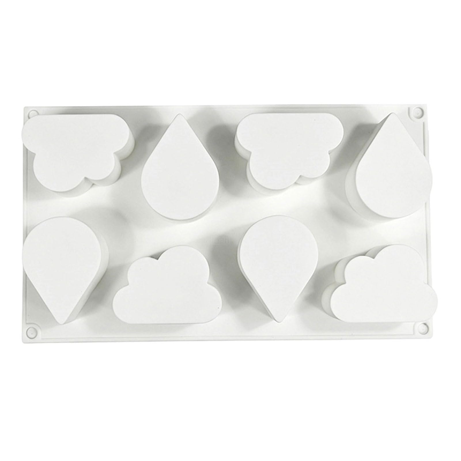 Elnwnnkc Silicone Making Mold Flexible Wax Form for Scented Wax Pieces and Plaster Ornament Mold Silicone Form Decor Scented Plaster Ornament Mousse Shape