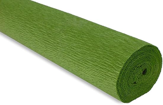 FloristryWarehouse Crepe Paper roll 180g 50 x 250cm Light Olive Shade 622