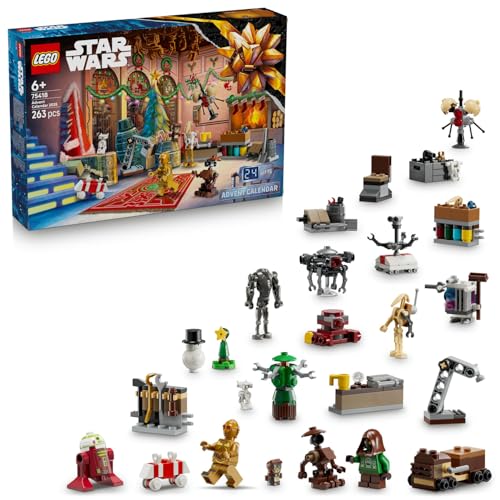 LEGO Star Wars 2025 Yılbaşı Takvimi 75418 – 6 Yaş ve Üzeri Çocuklar İçin Yaratıcı Yapım Seti, Yeni Yıla Geri Sayım İçin Eğlenceli Takvim ve Oyun Deneyimi, Koleksiyonluk Model (263 Parça)