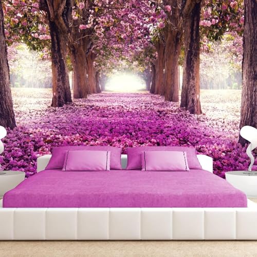 Toile adhésive étanche papier peint 3D fleurs pour mur salon