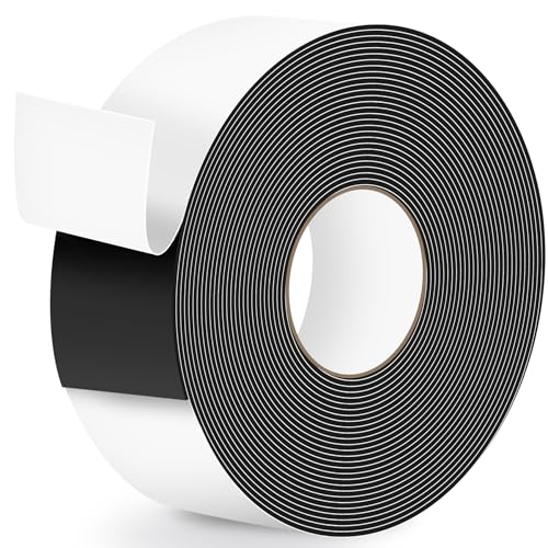 ToLanbbt Pond Liner Seam Tape 3.15 x 32.8 Double Sided Peel and Stick Seam Tape Self Adhesive Seaming Kit Butyl Rubber Pond Liner Repair Patch Kit Waterproof for EPDM Roof Garden Cover Patch Repair