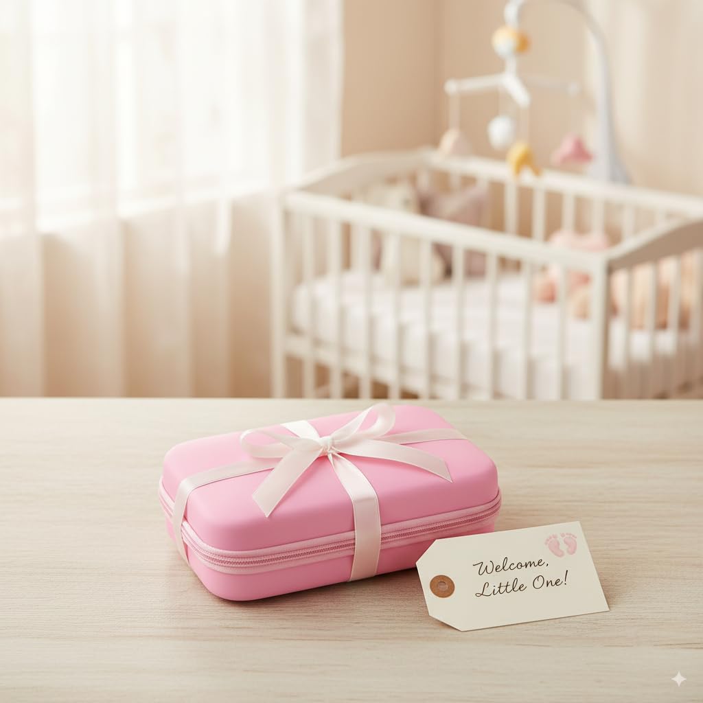 Kit Naissance Bébé 13 Pièces – Trousse de Soin & Toilette Nouveau-né Complète – Thermomètre, Coupe-Ongles, Mouche-Bébé, Brosse Cheveux – Indispensable Maternité & Cadeau Naissance