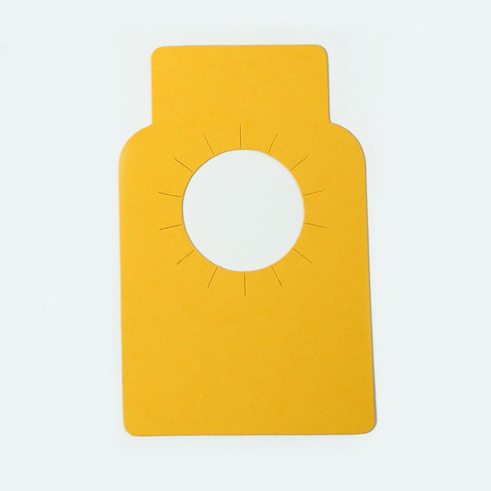 100 Etiquetas de Cuello para Botella de Vino Amarillas 57 x 89 mm