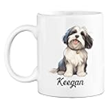 Elido Store Personalized Choose Name Havanese White Coffee Mug Cup Gift For Dogs Dad Dogs Mom, Customized Havanese Dog Lover Ceramic Mug 11 Oz 15 Oz, Novelty Dog Owner Travel Coffee Cup Gift