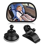 E-Bro Baby Car Mirror,Universal Car Rear Seat View Mirror Baby Child Safety with Clip and Sucker