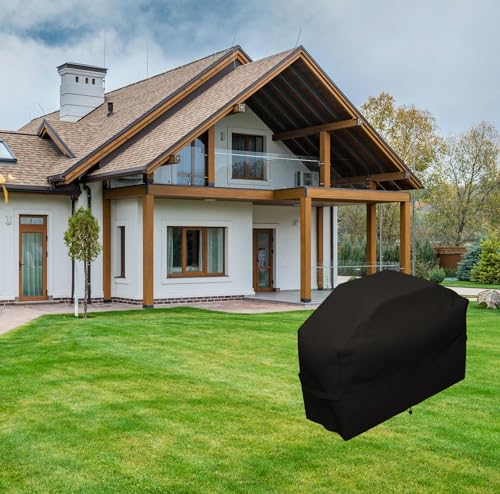 Grillabdeckung,Grillabdeckung Wetterfest,Grill Abdeckhaube, Gasgrill,Gasgrill Abdeckung,Abdeckplane Grill,Wasserdicht,Winddicht,UV-Beständiges,Reißfest Grill (145 x61 x117)