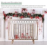 Modern Gold Fireplace Screen - Classic Indoor Fire Guard with Metal Mesh, Spark Protector for Open Fires, Flame Safety Gate - Elegant Home Decor Accessory - Image 3