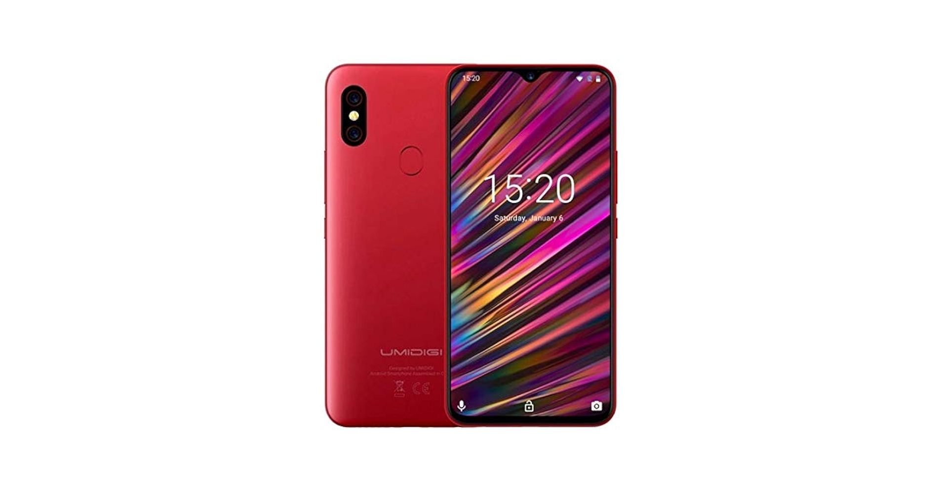 UMIDIGI F1 Helio P60 4GB 128GB レッド UMIDIGI F1 Red 128GB 4GB RAM Mediatek MT6771 Helio P60 Gsm