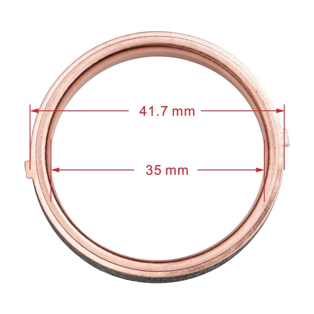 Junta de tubo compatible con GSF1250, GSF1250S Bandit (2007-2011), GSF1200 (1996-2006), GS125, GN125, DS80 (1985-2000), DR350 (1990-1996).(10 pcs)
