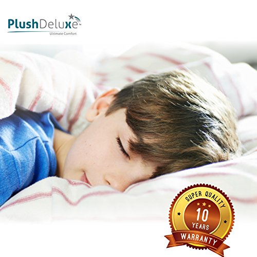 PlushDeluxe Premium 100% Waterproof Mattress Encasement Breathable Soft Cotton Terry Surface (King 12''-15" Deep)
