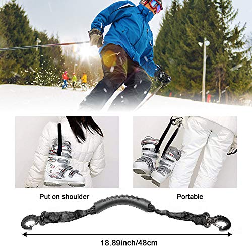 image for Broadsheet Ski Strap and Ski Boot Strap, Adjustable Cushioned Shoulder