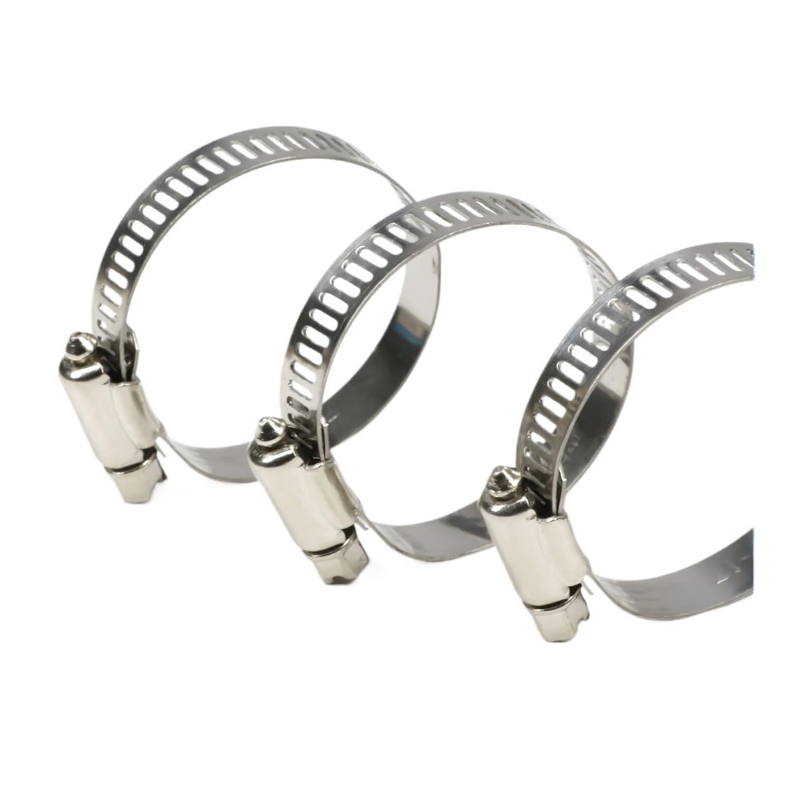 Klipsy do węża 5/10 szt. Zaciski do rur Klipsy do węży ze stali nierdzewnej średnica 8 mm ~ 120 mm klips stałe narzędzie (32-44 mm x 10 szt.)