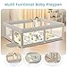 Baby Playpen with Mat 50x50 Inch, Play Pen for Babies and Toddlers with Gate, Baby Fence Sturdy Safety Playpen, Indoor & Outdoor Kids Activity Center