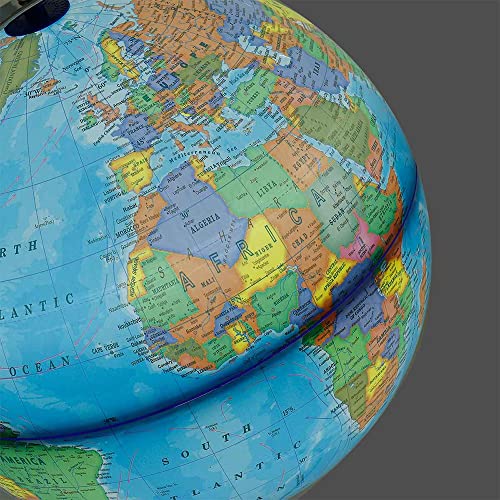8.15 Inch World Globe World Map Rotating Bracket With Led Lights Educational Globe Office Desktop Decoration #TOP2