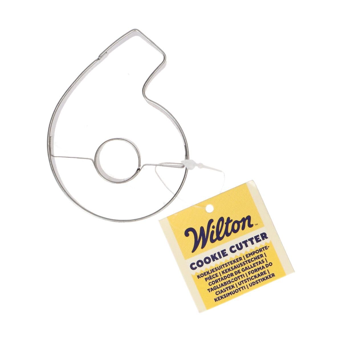 Wilton Cookie Cutter Number 6: Stainless Steel Letters Cookie Cutters for Biscuits, Cookies and Fondant Decorations, Dishwasher Safe - 7,5 cm