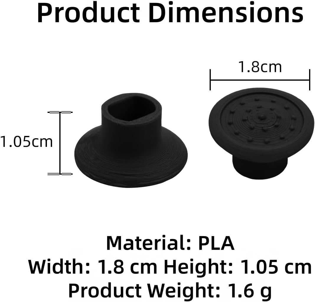 Thumbstick Caps Compatible with Legion Go S, Anti-Slip Joystick Covers Replacement, for Handheld Console Gaming (Gray-Convex) image 4