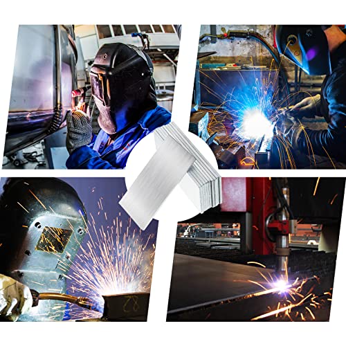 Image of Amyhill 1 Pcs Aluminum Welding Plates 2 x 4 x 1 /8 (0.13 inch) Inch Thin Tig Mig Welding Sheet Metal Practice Aluminum Heat Sink Blocks for Training DIY Metal Craft Projects Stick Mma Arc Gas Heat