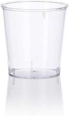 JUVITUS Clear Plastic Shot Cups Great for Weddings, Parties, Picnics or Party Favors (40 Pack) Size 1 oz