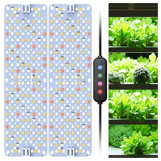 YASBED Led Pflanzenlampe 3500K & rot & blau Wachsen Licht mit Vollspektrum und Timer pflanzenlampe Bar 10 Dimmbare Ebenen für Zimmerpflanzen Tent Seedling Hydroponics - 2er Pack 13 ANPSSSEN 2er Pack LED Pflanzenlampen, Vollspektrum Pflanzenlicht für Zimmerpflanzen, Grow Lampen Panel mit 4/8/12H Auto-Timer, Wachstumslicht für Anzucht, Veg und Blüte