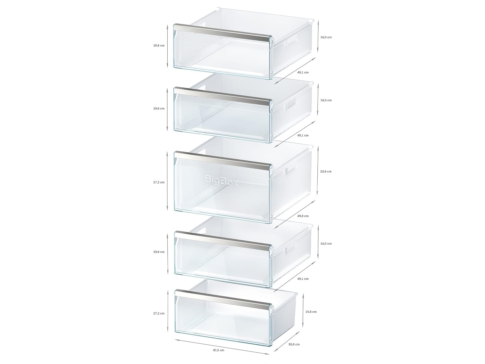 Bosch GSN58DWDV, Serie 6, Gefrierschrank, 191 x 70 cm, 366 L, noFrost, Big Box-Schublade für Gefriergut, flexibler Gefrierraum mit Vario Zone, Konstante Temperatur mit FreshSense, TouchControl, Weiß