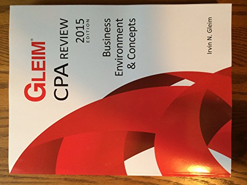 Gleim CPA Review BEC 2015 B010U85H18 Book Cover
