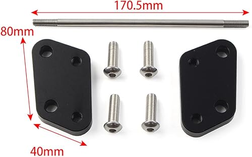 Miniatura 3 de FSFY - Placa de montaje para estribera trasera ajustable para Suzuki Gixxer 250 SF 2020-2021, negro