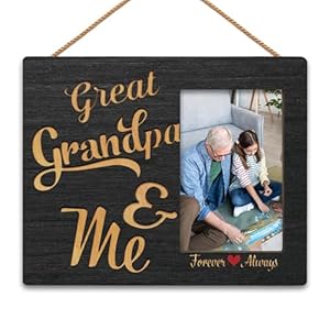 HIWX Great Grandpa & Me Picture Frame, Great Grandpa Gifts, Grandparents Day Gift, Grandpa Grandparent Picture Photo Frame,Grandpa Grandparents Birthday Christmas Fathers Day Picture Photo Frames 4x6 HIWX Great Grandpa Me Picture Frame Great Grandpa Gifts Grandparents Day Gift Grandpa Grandparent Picture Photo FrameGrandpa Grandparents Birthday Christmas Fathers Day Picture Photo Frames 4×6