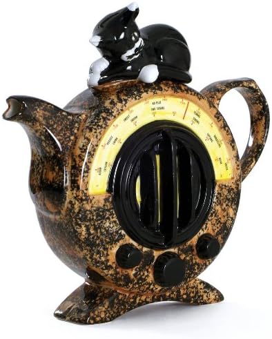 Cat Radio Teapot, Mid-Size
