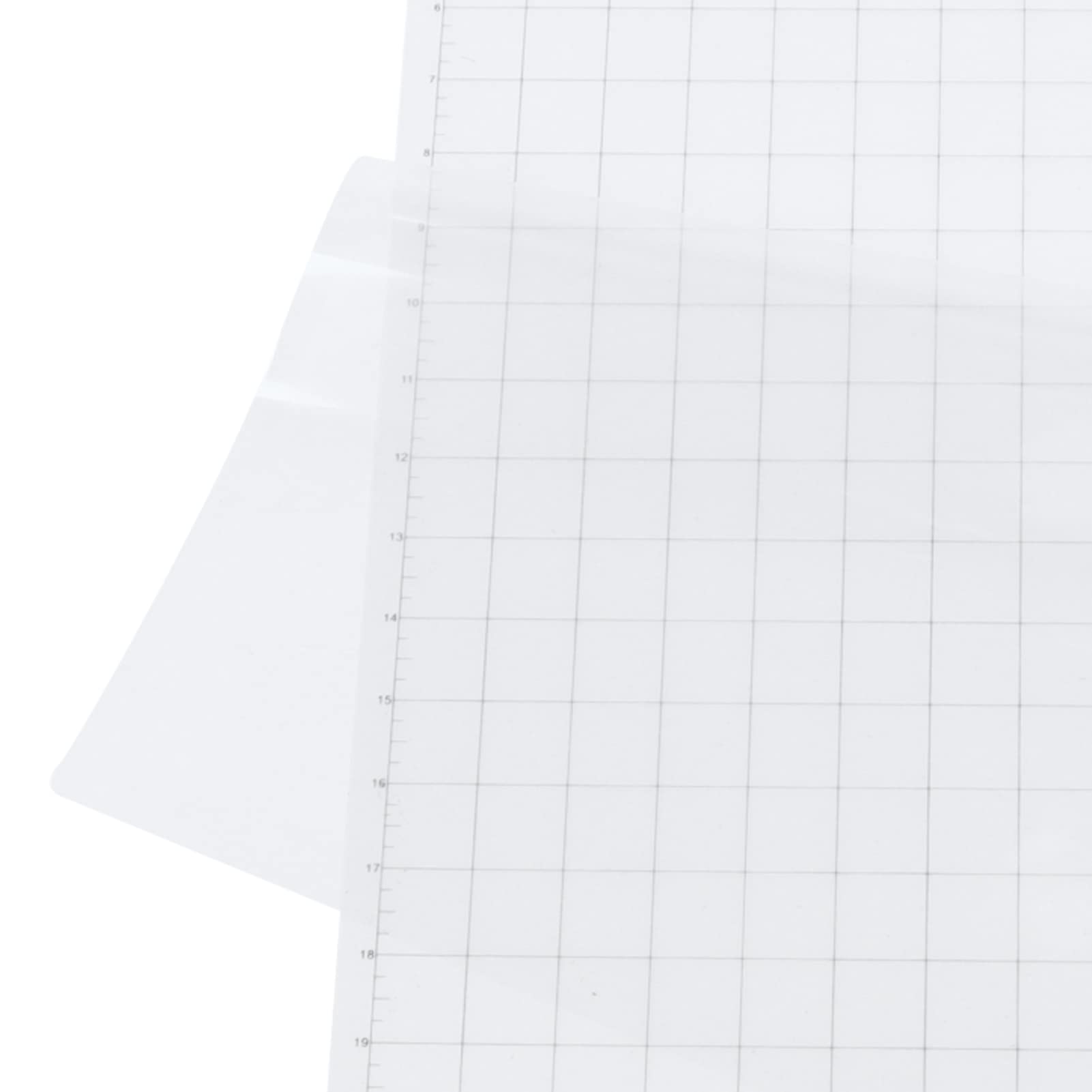 Cocoarm Tappetino da Taglio Tappetino da Taglio a Griglia Trasparente 5 Pezzi Adesivo in PVC Antiscivolo 24 X 12 Pollici per Carta da Costruzione Carta Modello Kraft da Stampa e Cartone