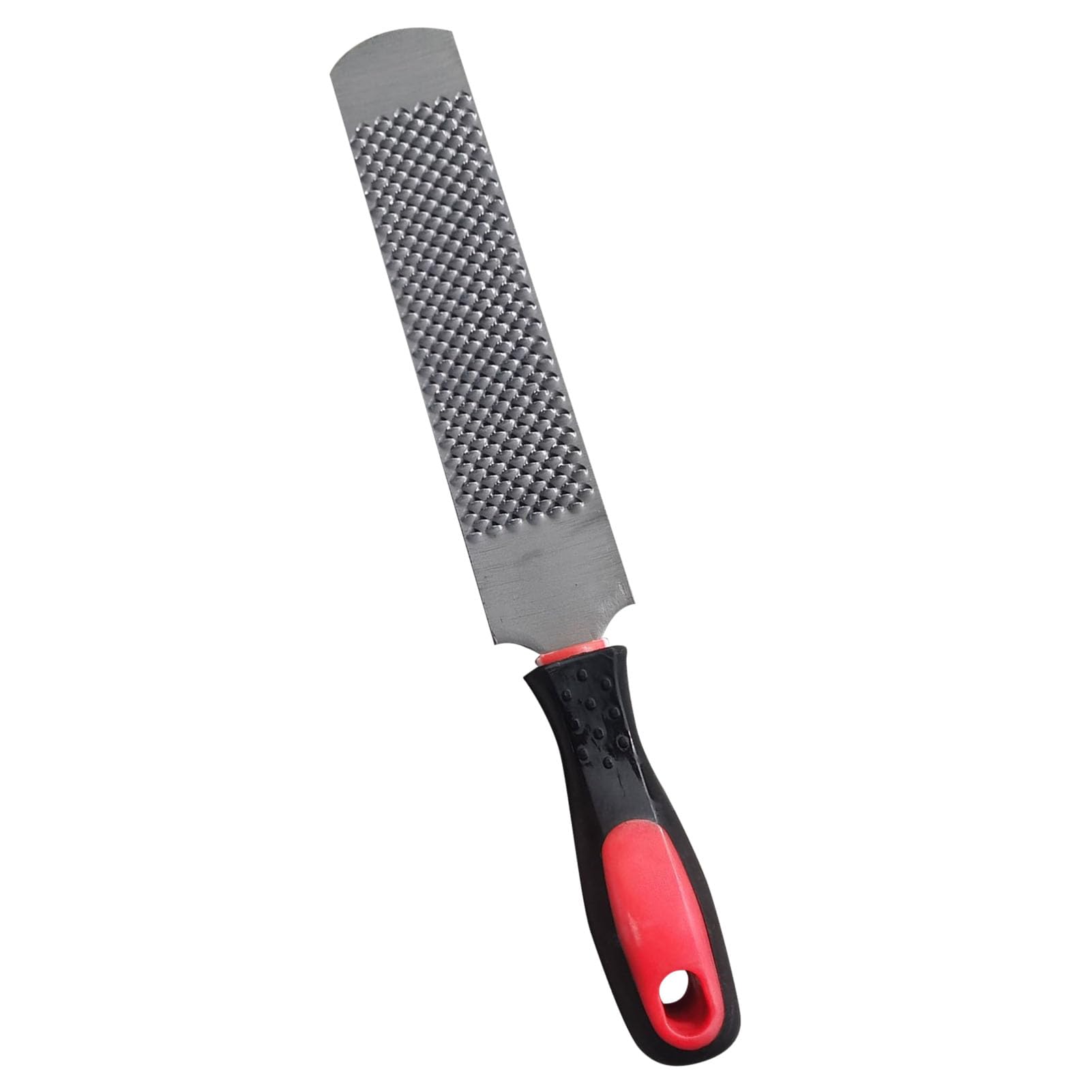 Lima de acero de corte plano de 8 pulgadas, lima de mano plana de una sola mano, agarre ergonómico, recorta, raspa y suaviza los pezones, lima plana de doble corte resistente para el cuidado de las
