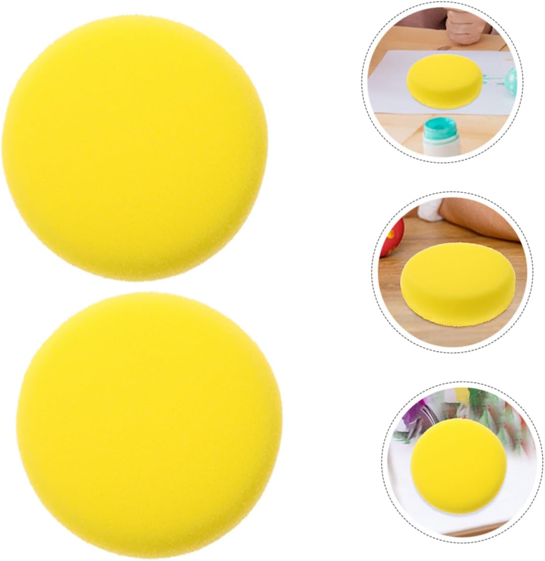 16pcs High Density Soft Face Painting Sponge Gentle Round Sponges for Body Art Makeup Craft Projects Portable and Versatile Decorative Applicators