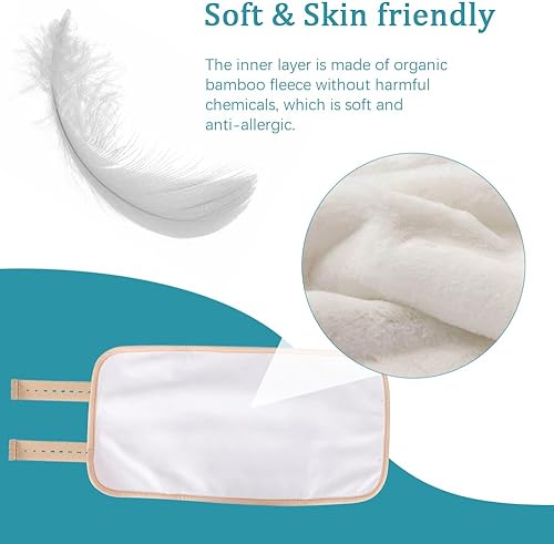 Miniatura 3 de Paquete de 2 paquetes de aceite de ricino para rodillas y pies, kits de aceite de ricino reutilizables, paquetes de aceite de ricino prensado en