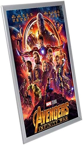 HKSIGN 27X40 Inch Wall Mounted Silver color Aluminum Snap Frame, Clip Frame Advertising backlit movie poster Display Led Light Box Sign