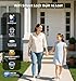 Veise VE017G-H Wi-Fi Smart Fingerprint Front Door Lock Set, Remote App Control, Keyless Entry Deadbolt with Handle, Backlit Keypad, IP55 Weatherproof, Auto Lock, Easy to Install, Matte Black