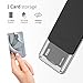 DesignSkin Slider Slim S2 Dual PC Layer Wallet Case with Card Slot for iPhone 7 Plus - Black Titanium