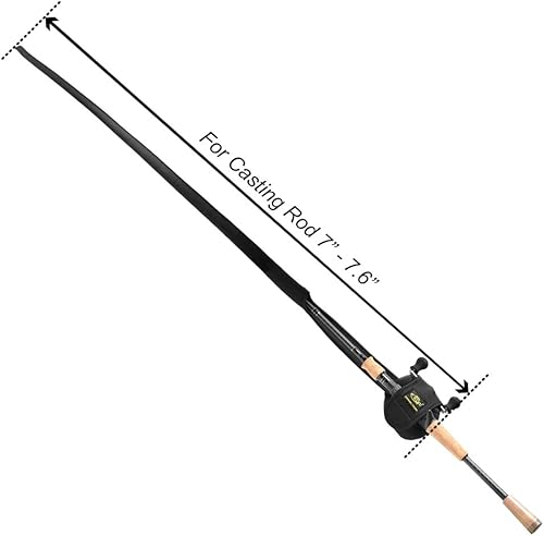 Miniatura 19 de SF Funda para caña de pescar, funda de caña de pescar, cubierta de caña de pescar, protector de caña de malla trenzada, guantes de caña de pescar