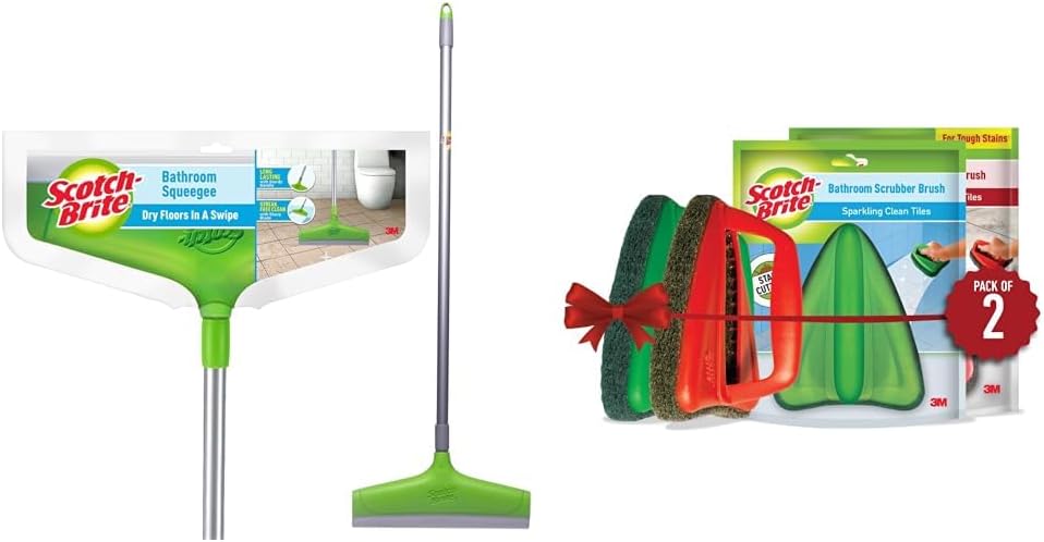 Scotch-Brite Bathroom Squeegee Plastic Wiper(30 cm)(Green)