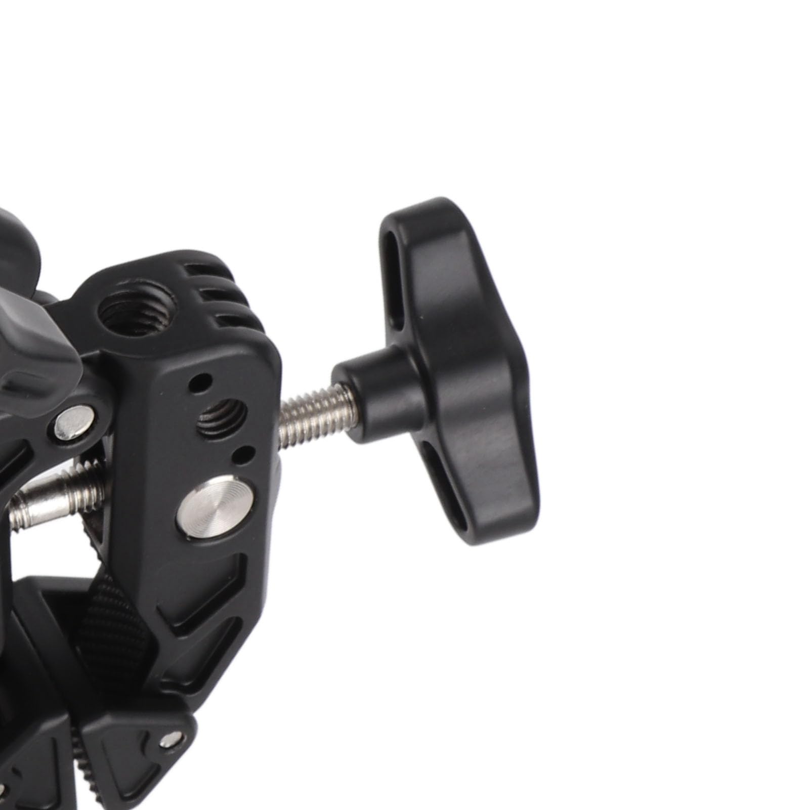 Podwójna kamera Super Clamp z interfejsem 1/4 3/8 cala, zimne buty, podwójny zacisk aparatu, 360 stopni, używany do uchwytu lampy studyjnej, reflektora, wieszaka fotograficznego i poprzeczki