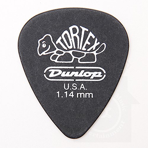 Dunlop Tortex Pitch Black Standard 1.14 mm plectre noir pour guitare acoustique